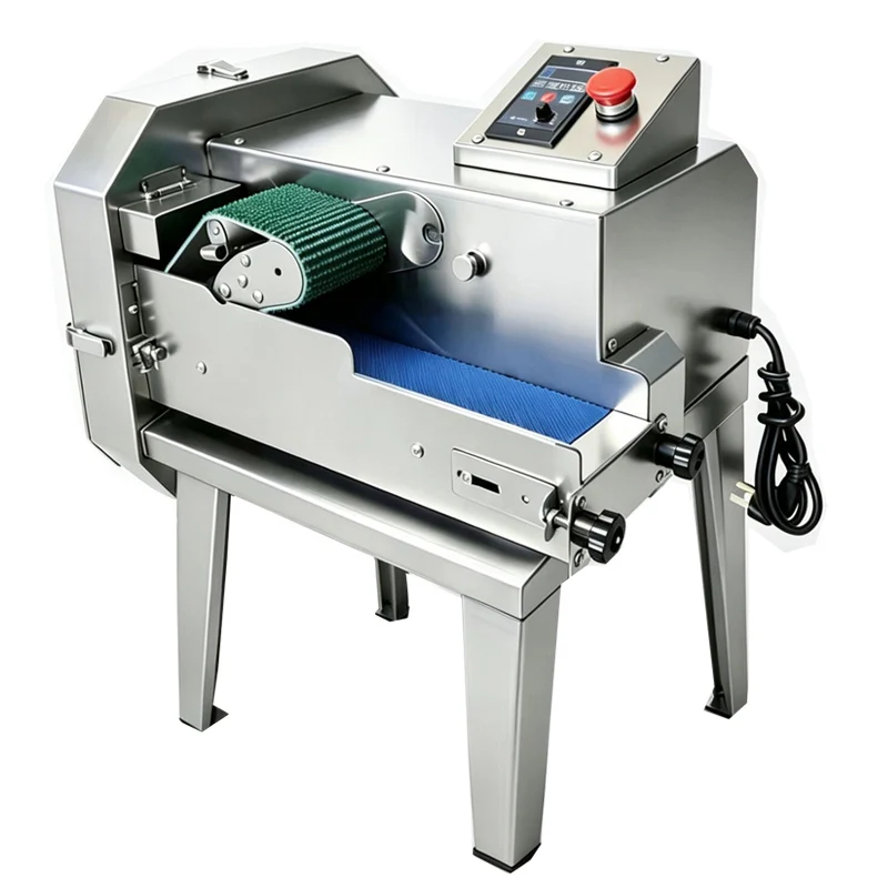 Commerciële machine voor het snijden van gekookt vlees, voor het snijden van biltong, bacon en worst.
