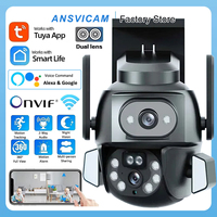 ANSVICAM 4K 8MP WIFI Security Camera with TUYA APP, Dual Screen, AI Auto - Tracking Smart Life for CCTV Video Camera