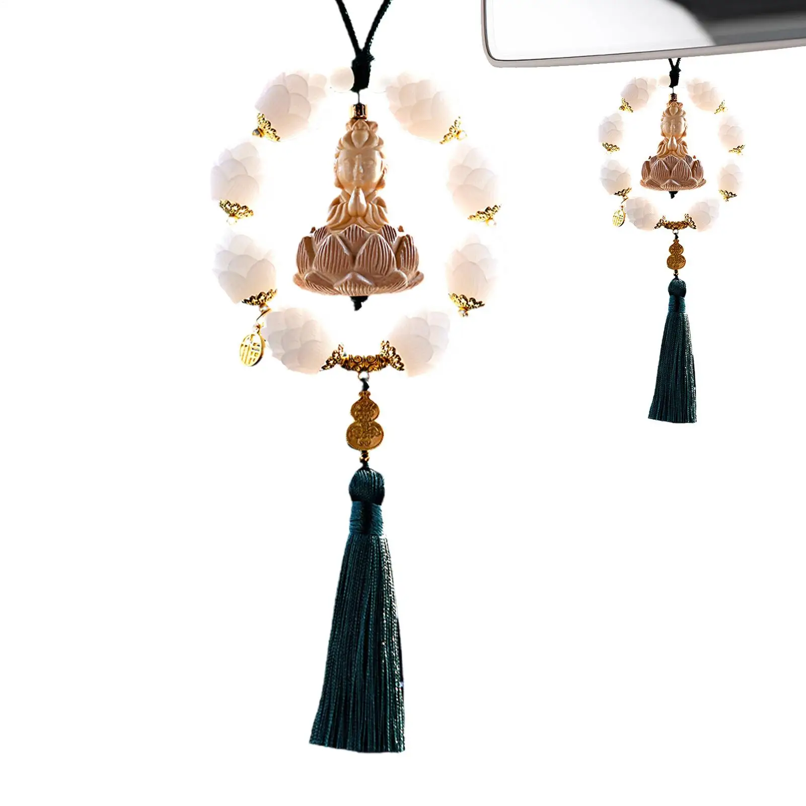 

Car Interior Buddha Ornament Hangable Window Buddha Charm Pendant Buddha Ornament Car Interior Decor Function For RV Truck
