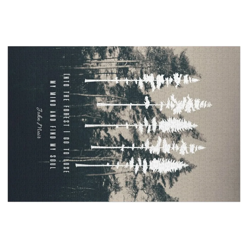 

Pine Trees Quote John Muir Jigsaw Puzzle Custom Kids Toy Woods For Adults Customs With Photo Custom Wooden Gift Puzzle