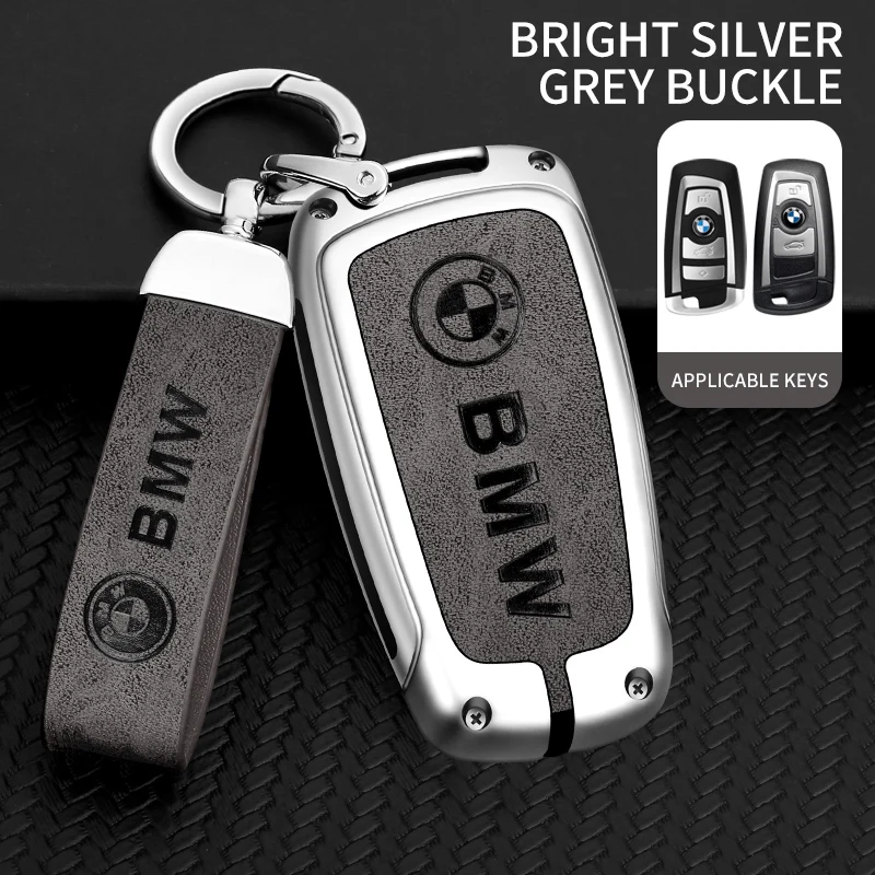 Zinc Alloy Car Logo Key Case Fit For BMW 1 3 5 7 Series X1 X3 X4 X5 X6 F10 F20 F30 F34 F11 F15 F16 F25 F31 M3 M4 E34 Accessories