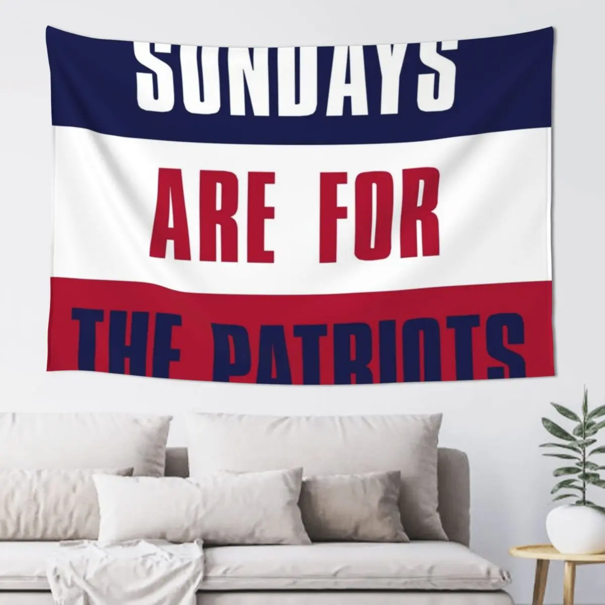 

Sundays are for The Patriots, New England Tapestry Wallpapers Home Decor Carpet On The Wall Room Decoration Accessories Tapestry