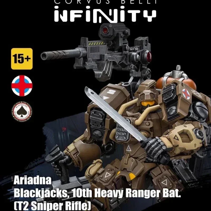 JOYTOY&INFINITY Ariadna Blackjacks 10th Heavy Ranger Bat(T2 Sniper Rifle) 1:18 Action Figure Mecha Model boys Toys Gift Ornament