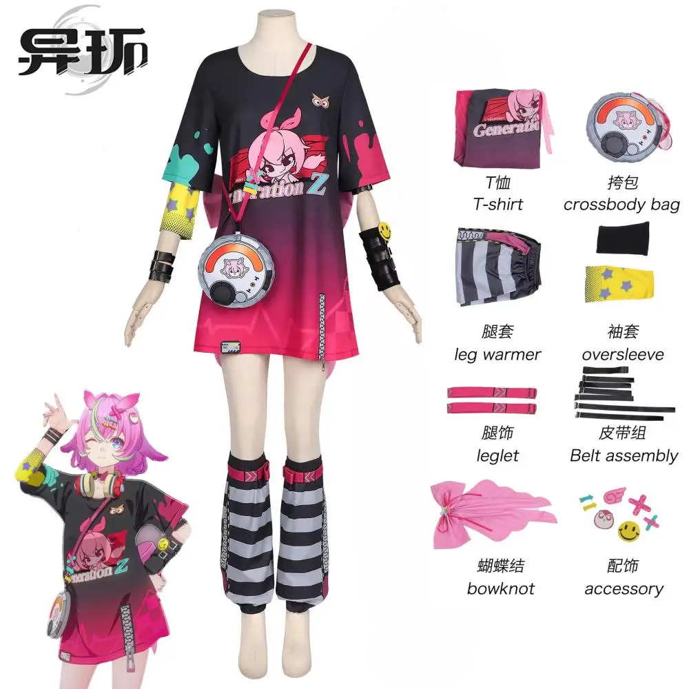 Game Heterocyclic Hania Mint Cosplay Komplettset Damen Magierin Superkraft Charakter Kleid Anime Rollenspiel Kostüm