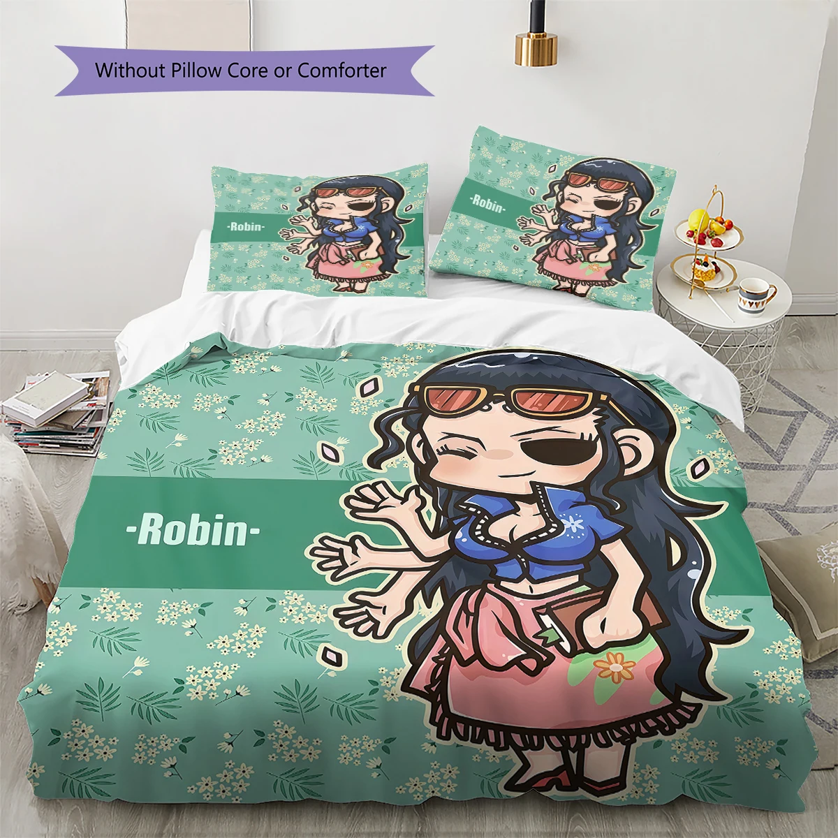 One Piece Boa Hancock Soft Comfortable Duvet Cover, Children Bedding Gift Set, Size Different Sizes -HE56
