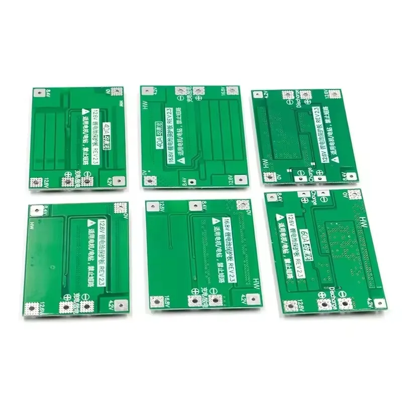 1-5 قطعة 3S/4S 20 40A 60A ليثيوم أيون شاحن بطارية ليثيوم لوح حماية 18650 BMS الحفر المحرك 12.6 فولت/14.8 فولت 16.8 فولت تعزيز/التوازن