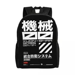 Custom Military Defense System Machine Army Laptop Backpack Basic Bookbag School College Student Sci Fi Japanese Techwear Bag