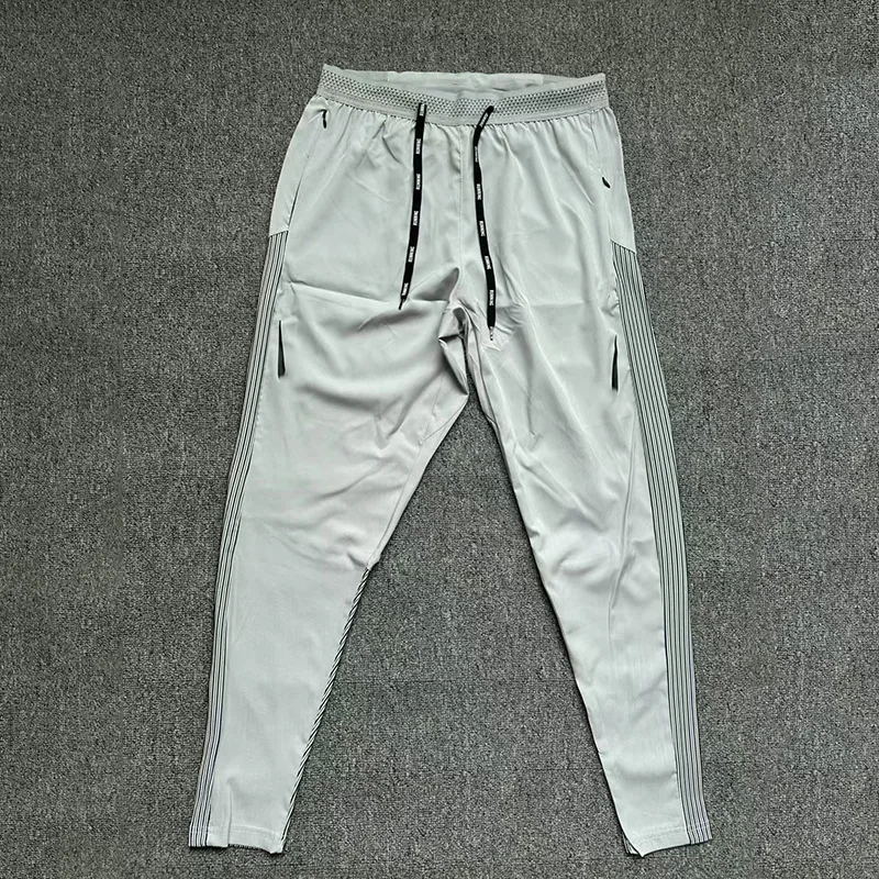 

New Sport Outdoor Running Training Pants Quick Dry Stripe Splicing Ultra Ignition Men Women Adult Summer Moisture Wicking