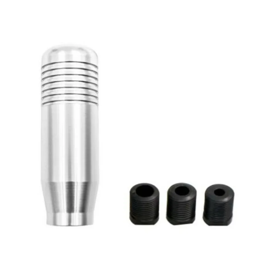 Prata carro titânio alumínio corrida jdm manual engrenagem vara botão de mudança universal