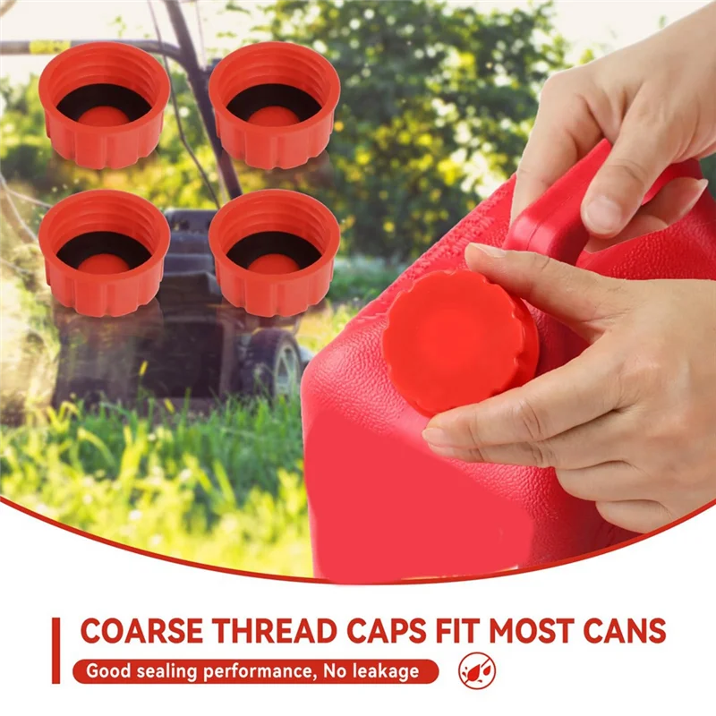 F-T 5 Gallon Gas Can Cap Replacement Lid Parts Kit For Cans For Midwest, Briggs And Stratton Gas Cans (Pack Of 6)