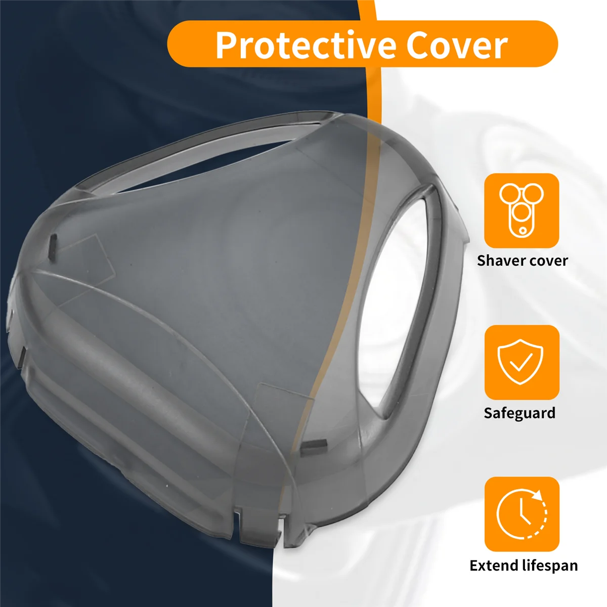 Couvercle de capuchon de Protection de tête de remplacement, 2 pièces, pour rasoir Philips HQ8 PT815 PT860 PT861 PT880 AT890 AT891 AT893 AT894 AT910_A66K