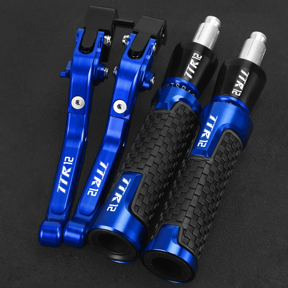 For YAMAHA TTR12 2000 2001 2002-2016 2015 2014 2013 2012 2011 TTR 12 Adjustable Brake Clutch Levers Handlebar Handle Bar Grips