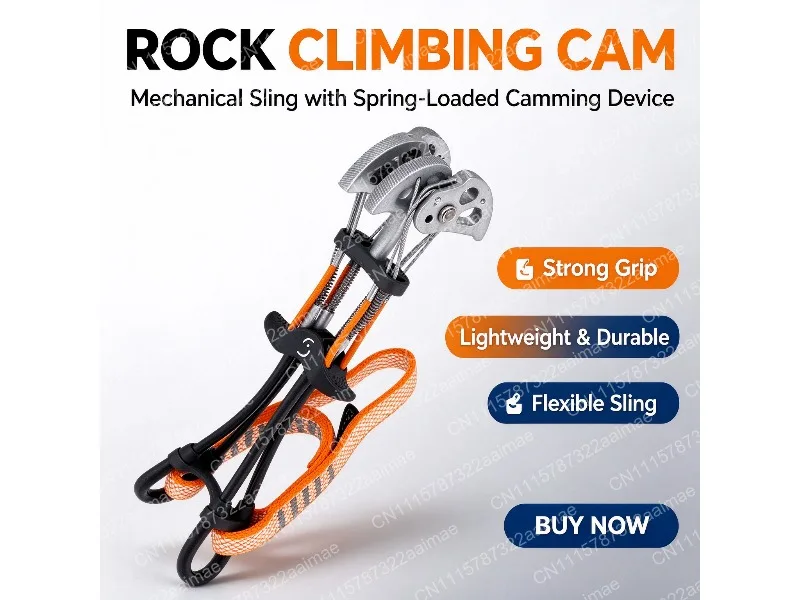 Mechanical Camming Device for Crack Climbing Traditional Rock Climbing Gear Durable Cam Unit