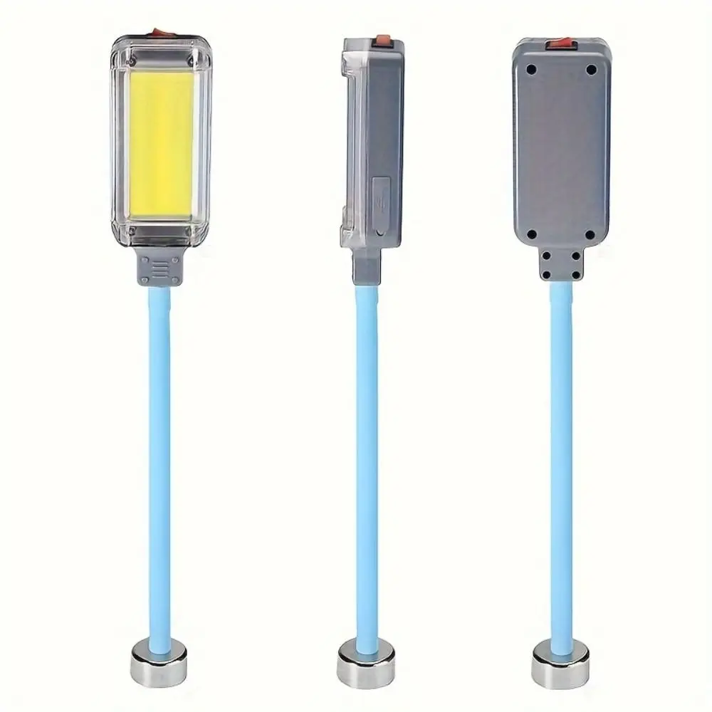 

USB Charging Strong Light Flashlight Magnetic Bottom Multi-functional Portable Work Light High Brightness Handheld Design