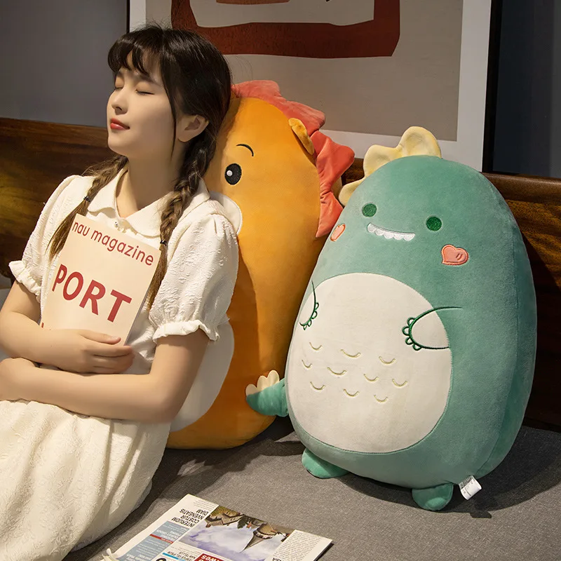 Kawaii Fat Dinosaurier Einhorn Löwe Husky Piggy Bunny Plüsch Umarmung Kissen Spielzeug Gefüllte Weiche Tier Kissen für Mädchen Geschenk