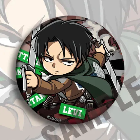 58mm kostiumy odznaka Mikasa Ackerman Armin Arlert Eren Jaeger Anime urządzenia peryferyjne kreatywne HD Cosplay DIY rekwizyty Hobby kolekcje