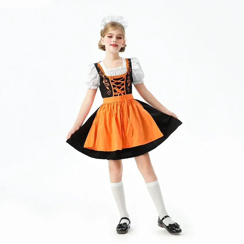 

Костюм для ролевых игр: Баварская детская одежда, Германия, Мюнхен, Октоберфест, платье-дирндл для девочек в стиле горничной/фермерки