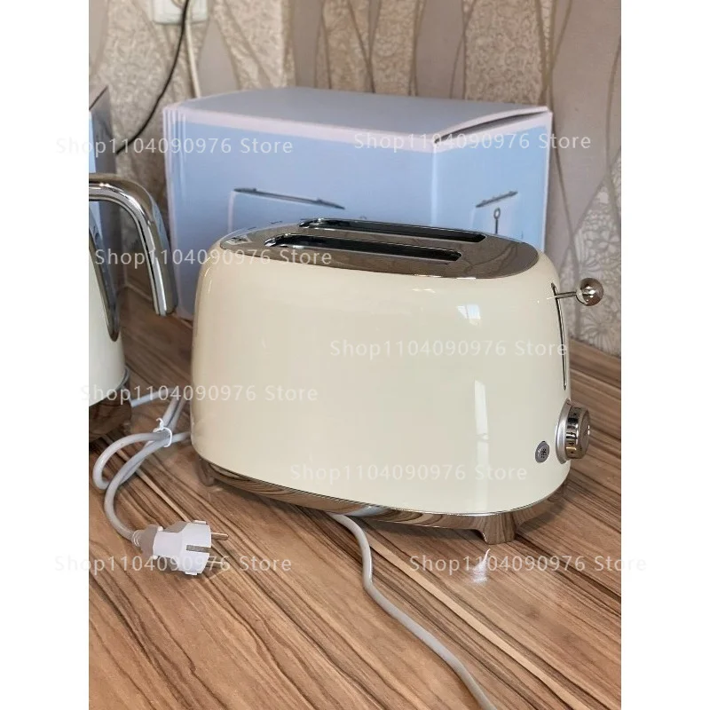 950W Retro Automatic Home Bread Toaster for Breakfast