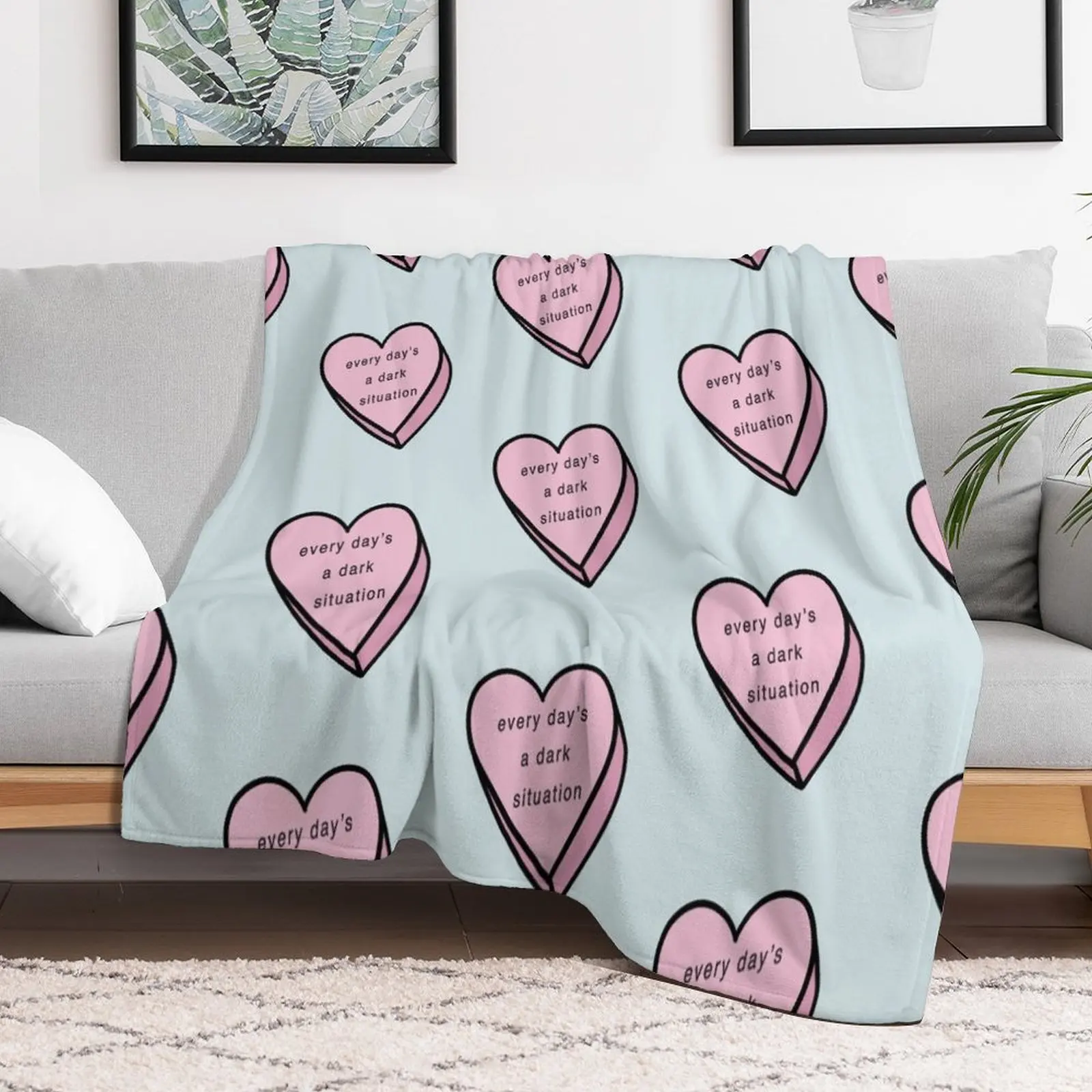 

every day's a dark situation a Nessa Barrett Candy Throw Blanket Bed Fashionable For Sofa Thin Blankets