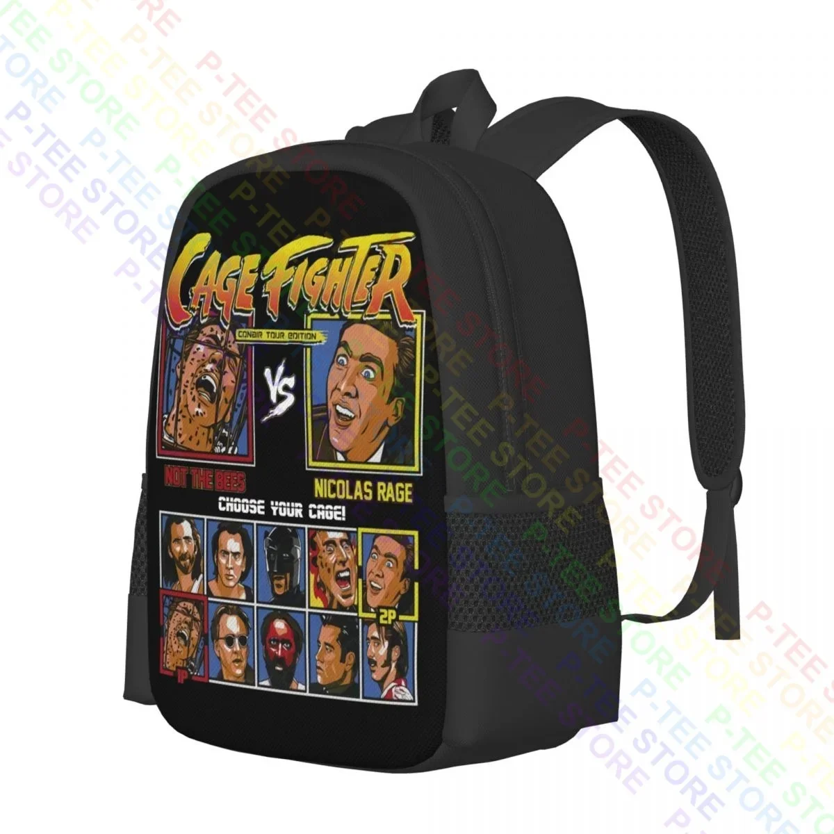 Cage Fighter Not The Bees Vs Nicolas Rage Choose Your CageBackpack Large Capacity Print Bags For Travel