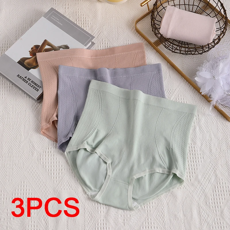 3PCS/set Triangular Panties Briefs Panties Women Lingerie Women's Belly Girdle Woman Sexy Underware Underwear Female Plus Size