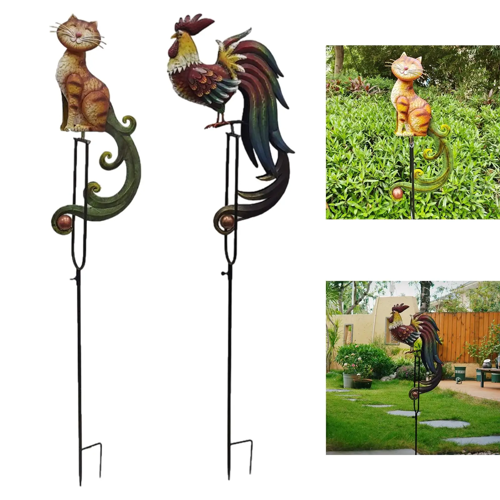 

Животное Рокер Садовый кол Открытая фигурка Открытый двор Художественная скульптура Газон