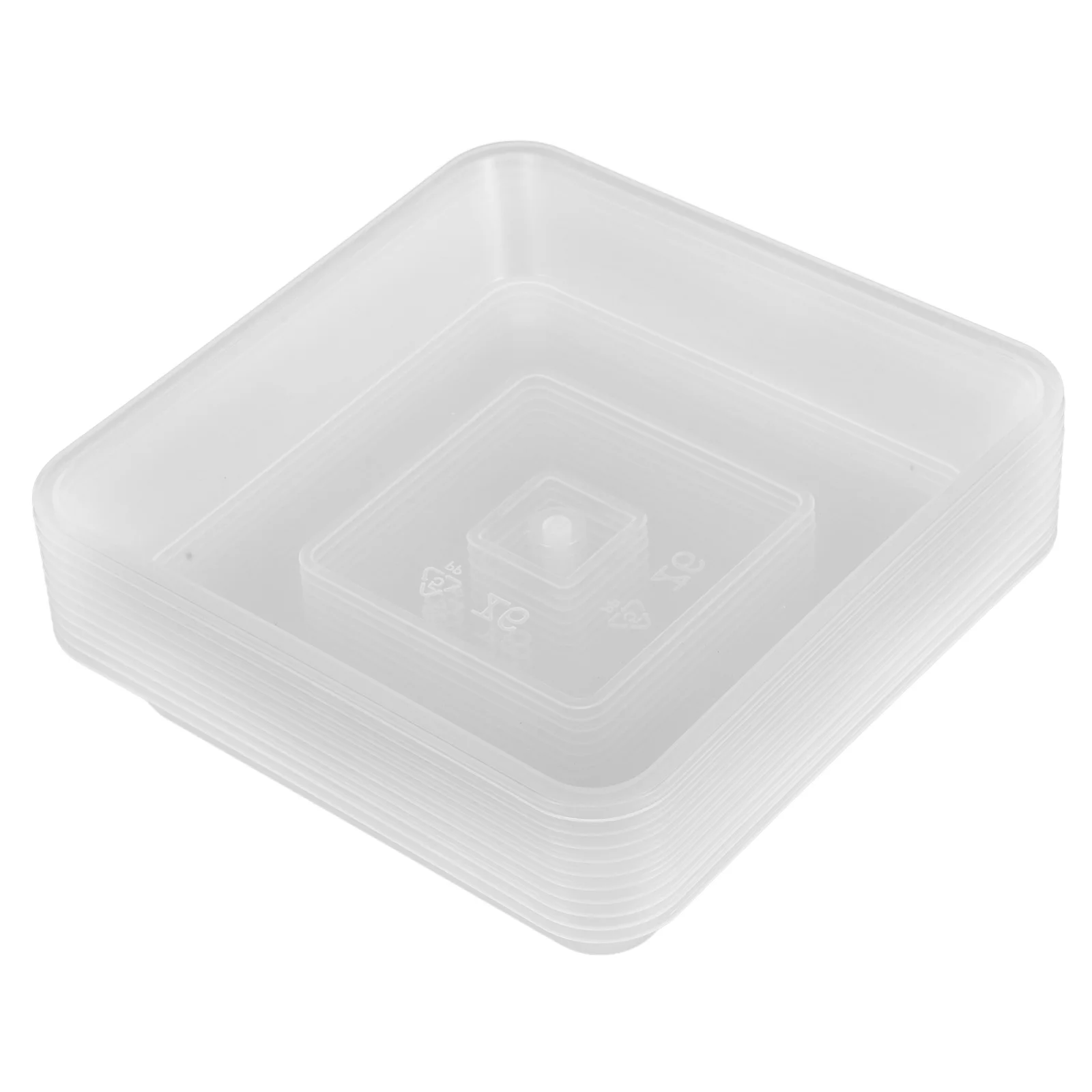 

10Pcs Plant Saucer Tray High Hardness Plastic Pot Plate for Bonsai Plants Drainage Water Catcher Tray Indoor Outdoor Gardening