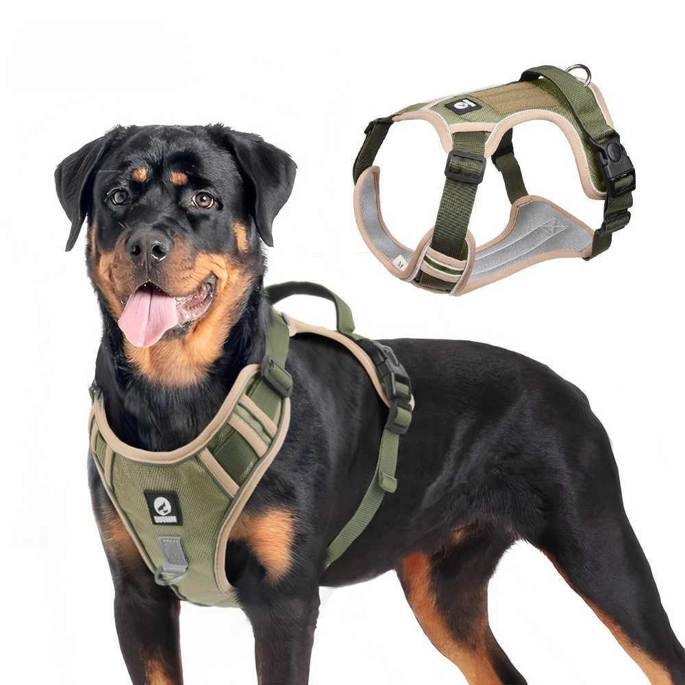

Large Dog Harness Collars Anti-Pull Harness Dog Walking Leash Pet Leash Anti-Escape Durable Material Easy To Put on Take Off