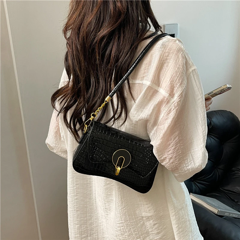 

Popular Classic Elegant Leather Handbag for Women Ladies Luxury Brand Famous Designer Style Handbags
