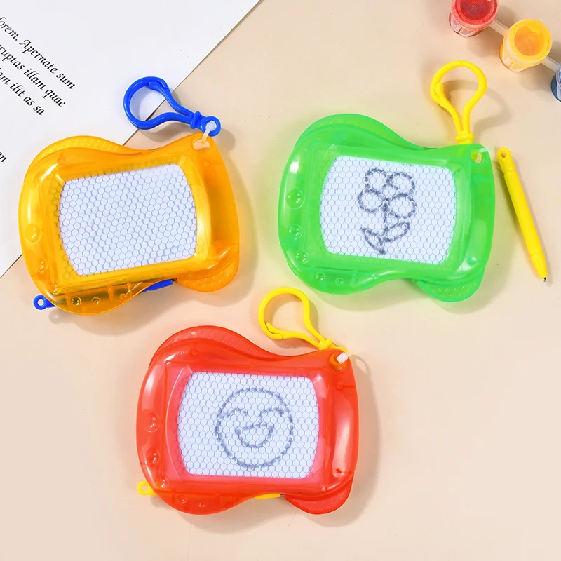 6 Colors Mini Drawing Board Kid Erasable Doodle Writing Pad Decoration Creative Keychains Drawing Board Toy Birthday Party Favor