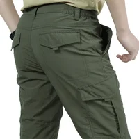 Pantalones tácticos para hombre al aire libre, pantalones tácticos con múltiples bolsillos elásticos para ir al trabajo urbano, pantalones Cargo ajustados y gordos para hombre 5XL, novedad de 2025