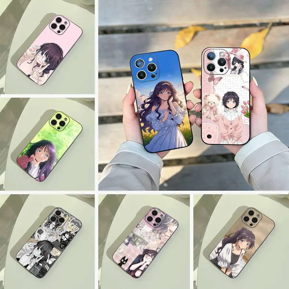 

Shy Kaoruko Waguri Phone Case For iPhone 17,16,15,14,13,12,11 Pro Max, Lightweight and practical Soft Black Cover