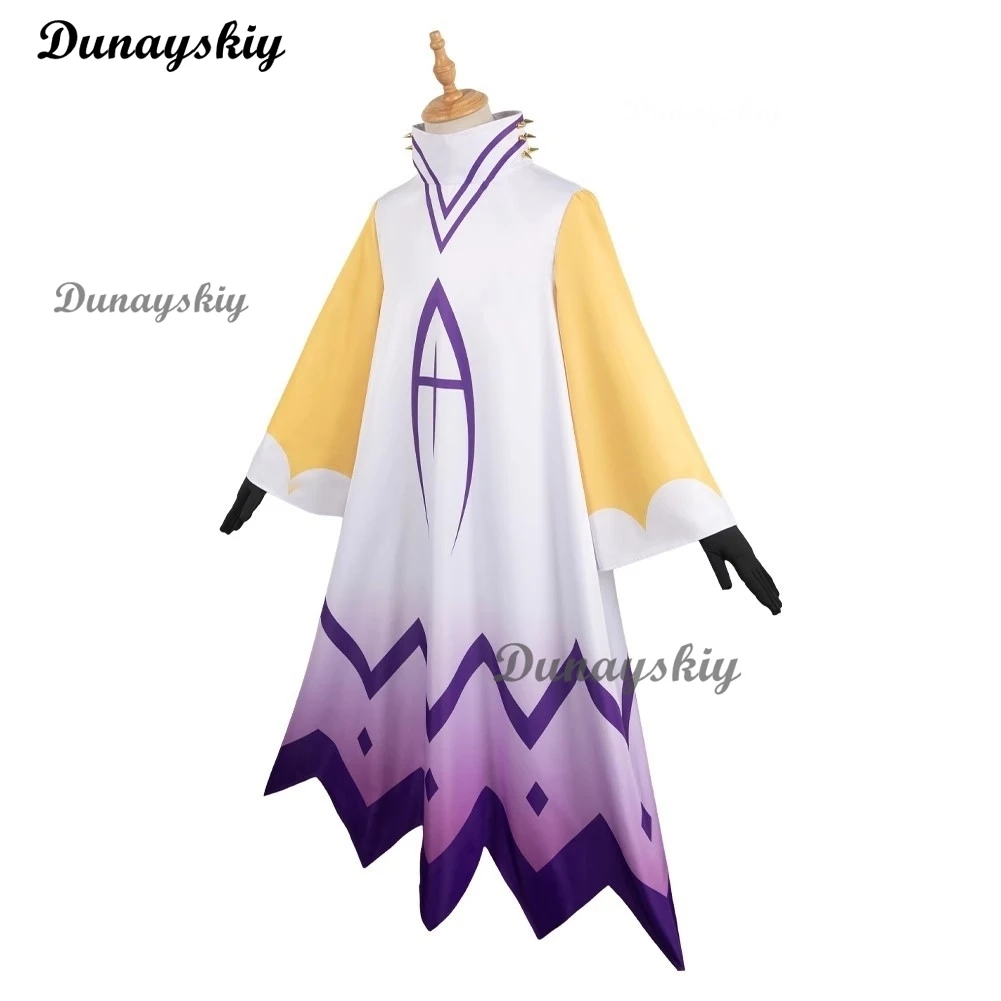 Hazbin Adam Cosplay Anime Hotel First Man Angel Halo Clothes Cosplay Costume Suit Unisex cos Halloween Party Angel Wings