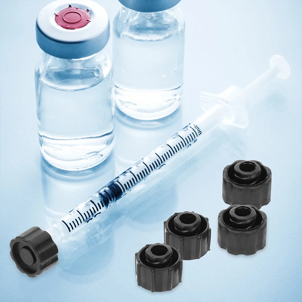 

30 Pcs Adapter Syringe Plug Assorted Sizes Pp with Needles Caulking Protective Cap