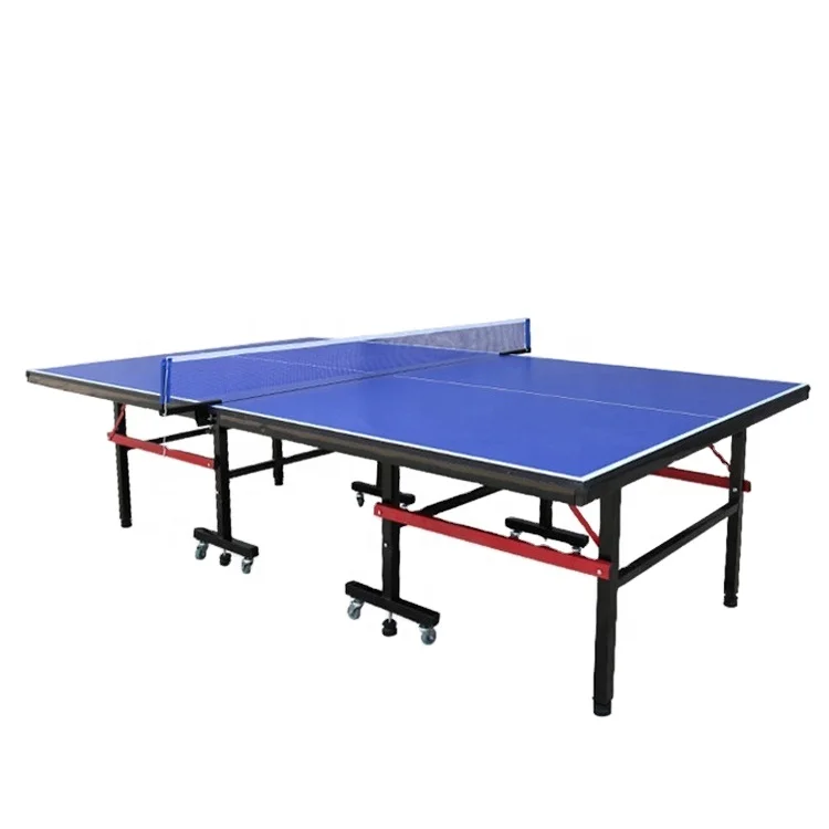 Portable Table Tennis Training Equipment Fold Up Pingpong Table With Wheels Portable Table