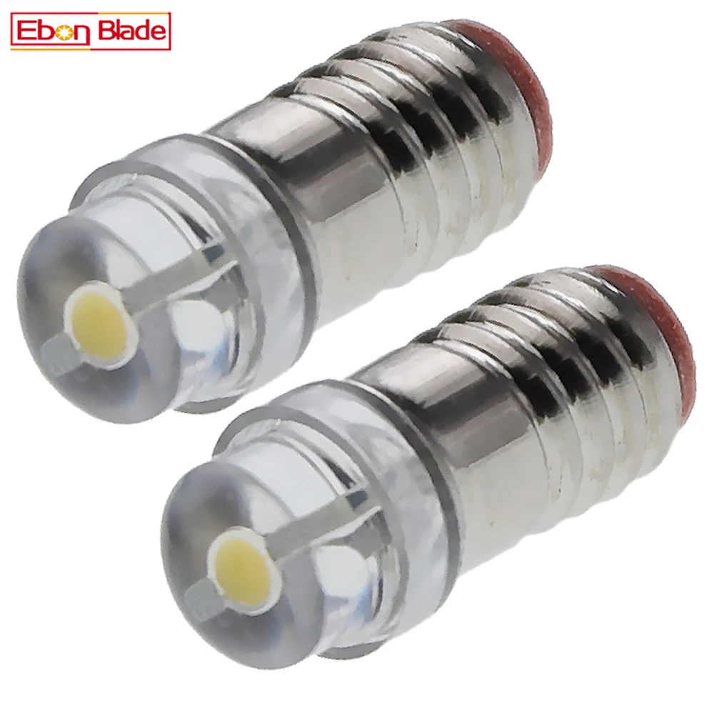 

500pcs Warm White LED Screw Bulb E5 E5.5 COB 0.5W Mini Small Lamp 12V-22V DC Chandelier Scape Model Pram Replacement Light 5mm