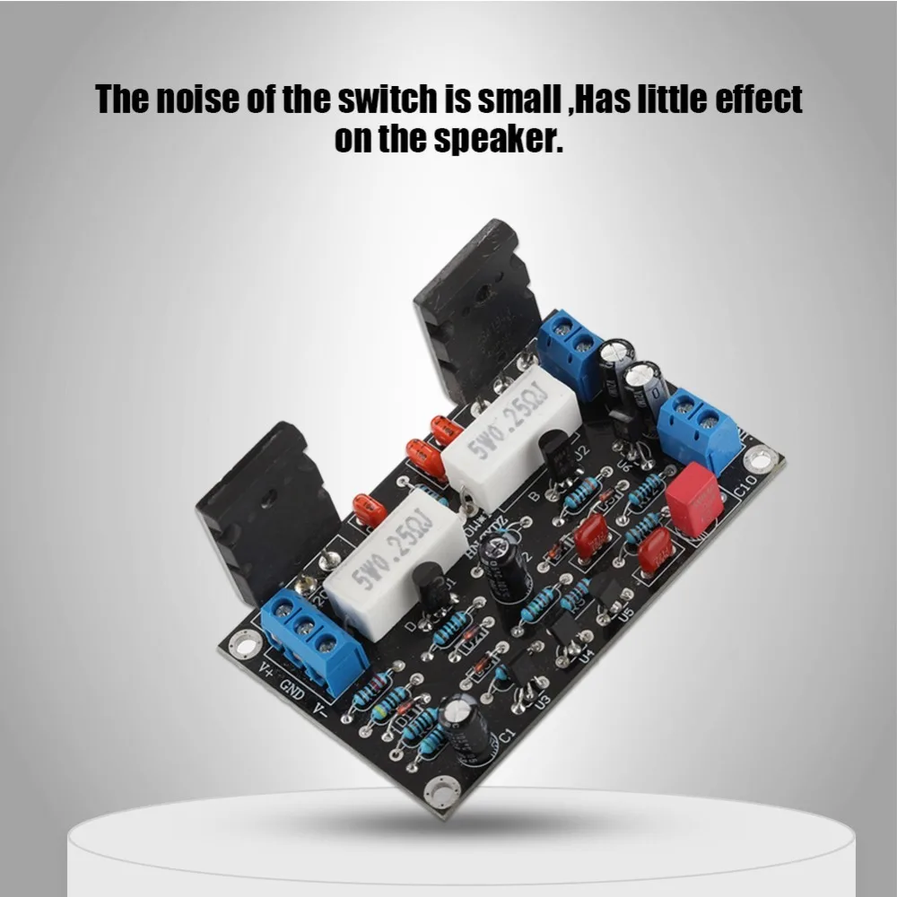 Reliable 2SC5200+2SA1943 Power Amplifier Board Low Noise 100W Amp Board Speaker Circuit Protection Board DIY Assembly view 5