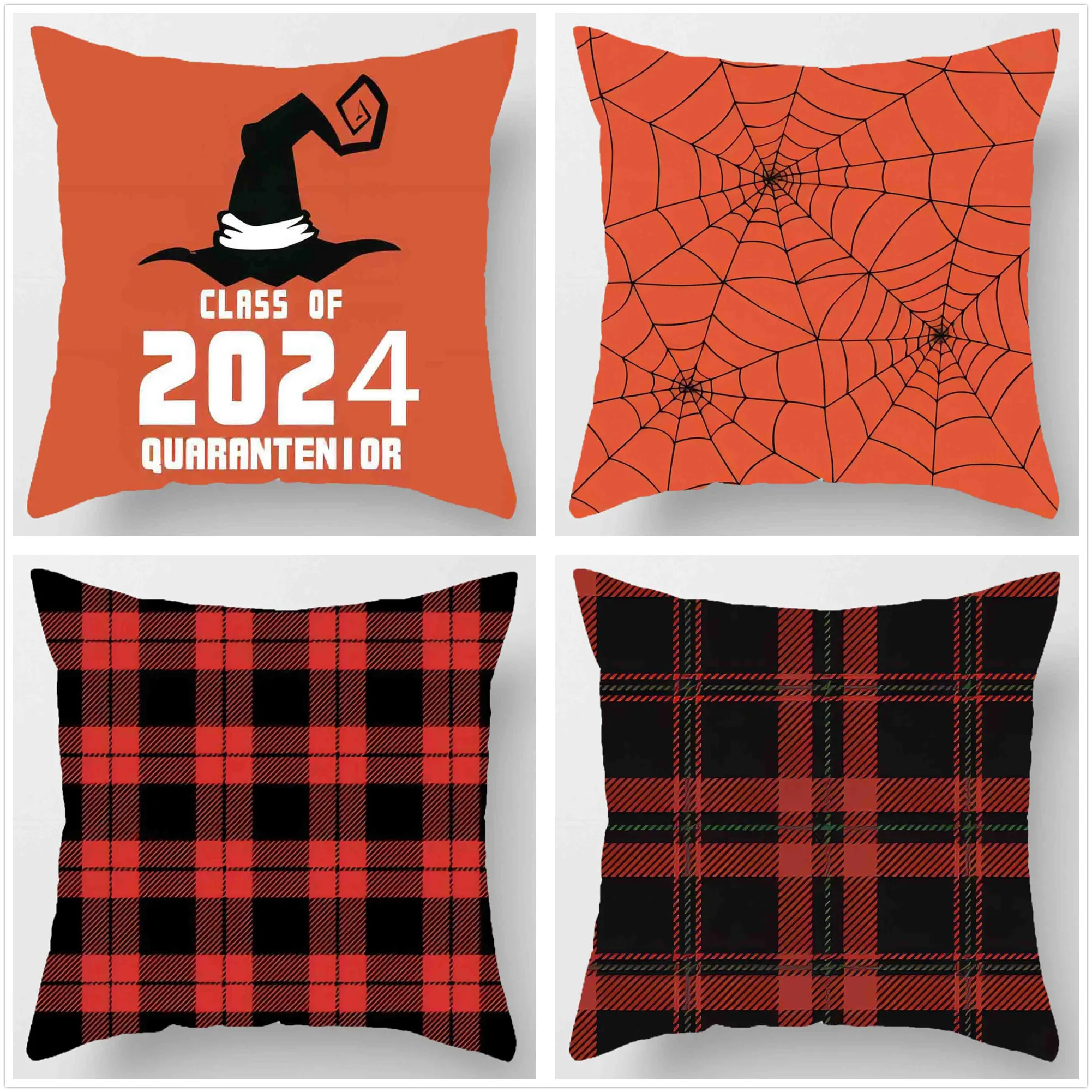 2024 New Halloween pillowcase 45* 45cm home decoration sofa pillow case