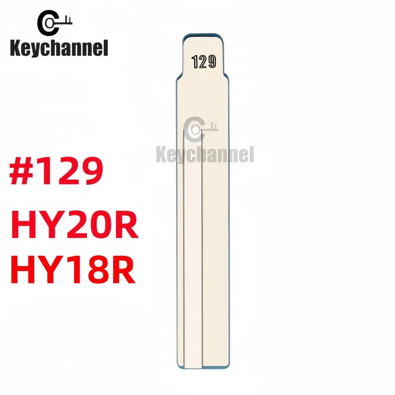 10pcs HY18R Car Key Blade Lishi HY20R KD Flip Remote Blank 129# for Hyundai Santa Fe Accent Kia Picanto for KD VVDI Flip Remote