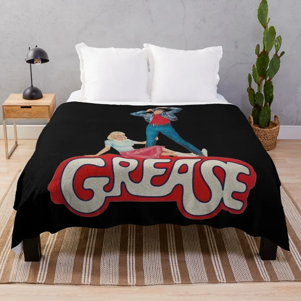 Grease classic movie Classic . Throw Blanket Soft Beds anime Decorative Throw Blankets