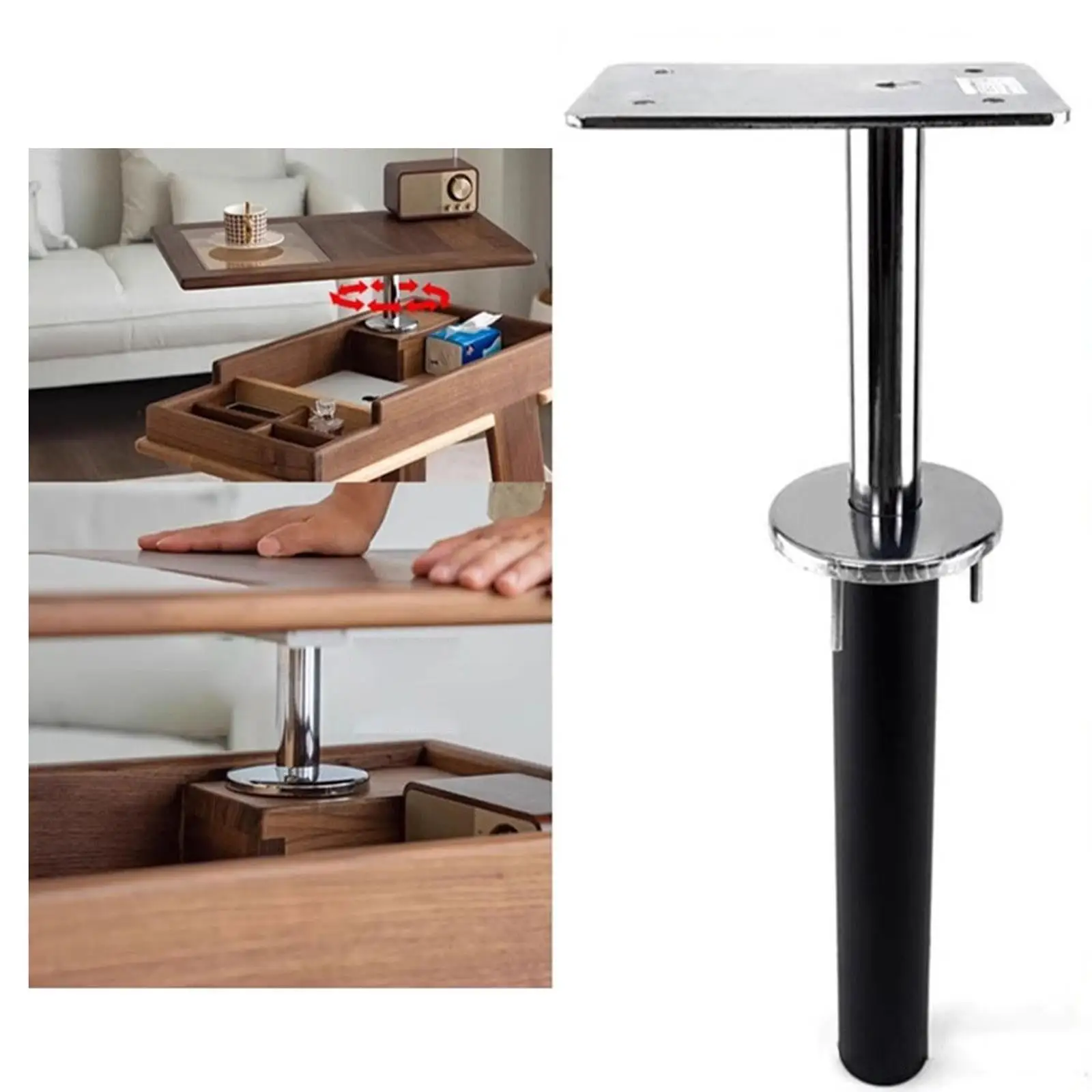 Lift Up Top Table Bracket Multifunctional Desk Riser Steel Hardware for Extendable Lounge Coffee Table