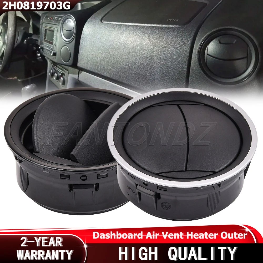Air Conditioner Vent Air Vent 2H0819703G For VW Amarok 2012-2016 Dashboard Air Vent AC Grille Diffuser ABS Surround Black/Silver