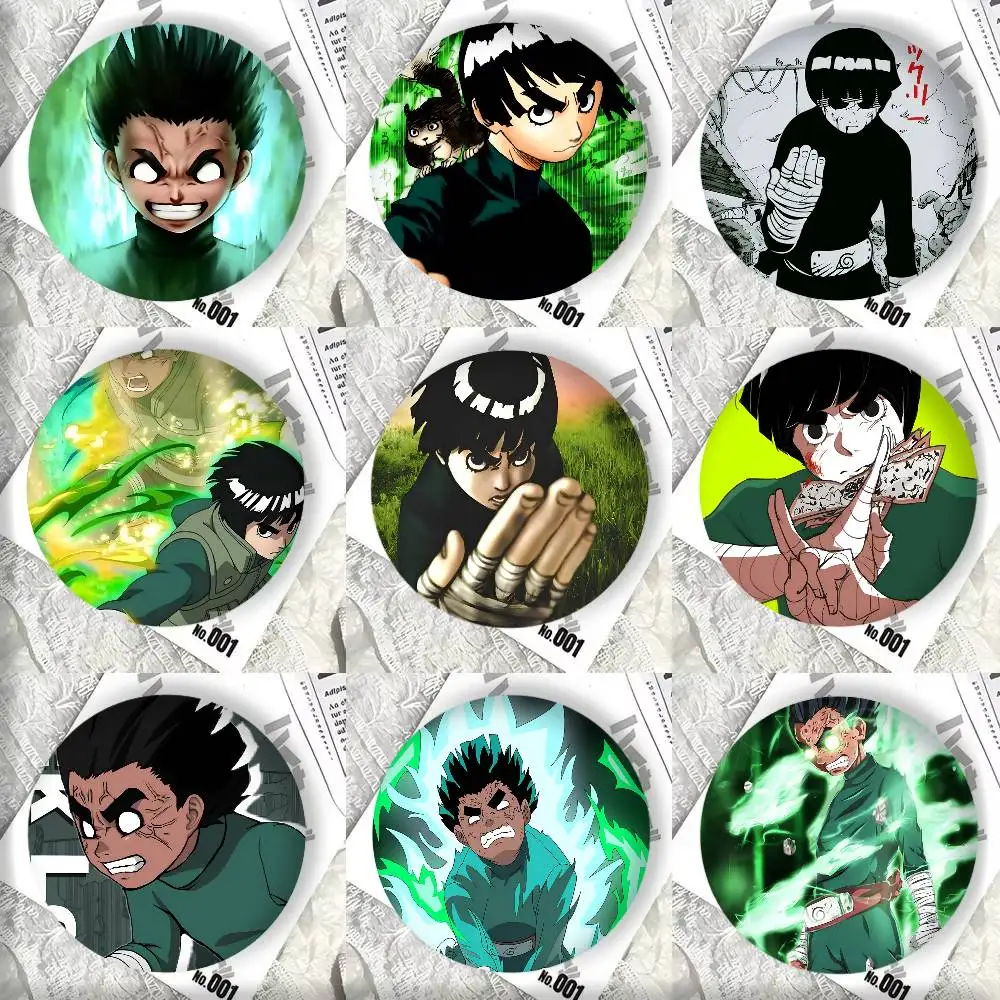Hot Blood Anime L-Lee R-Rock Manga Badge Tinplate DIY Backpack Clothing Accessories Jewelry Pins