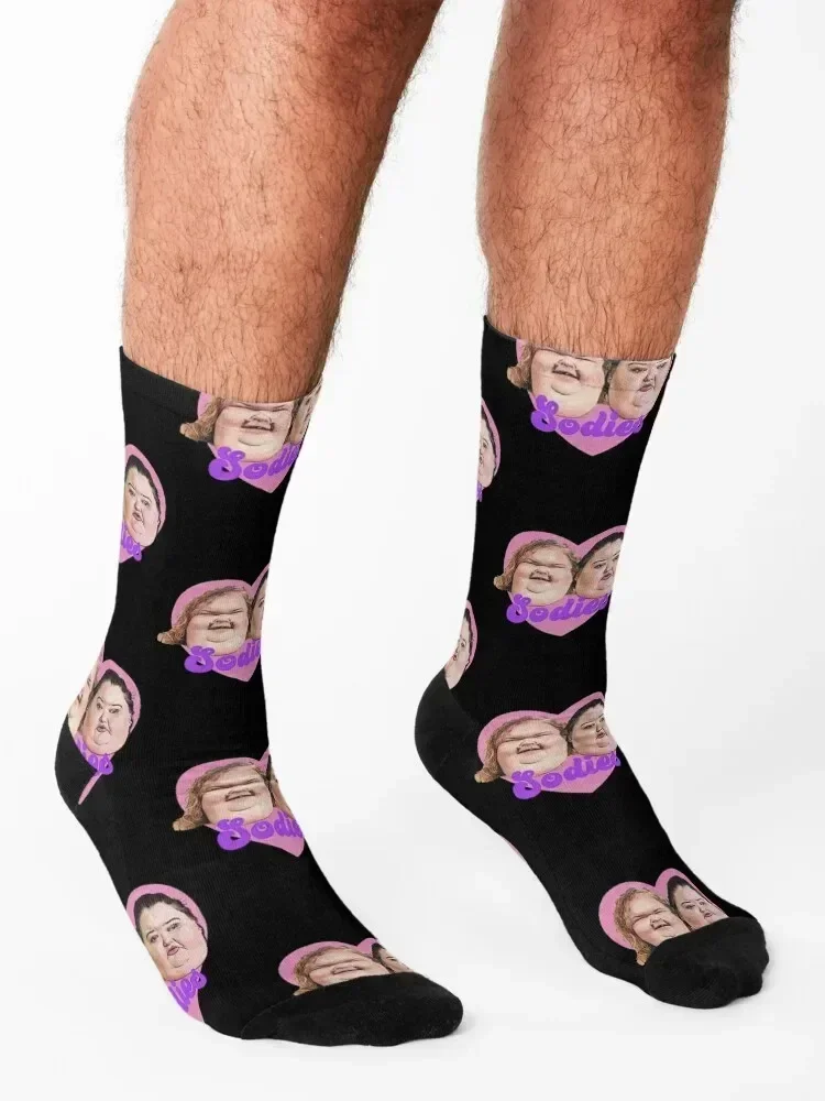 1000lb Sisters Sodies heart Socks warm winter Run bright garter Rugby Woman Socks Men's