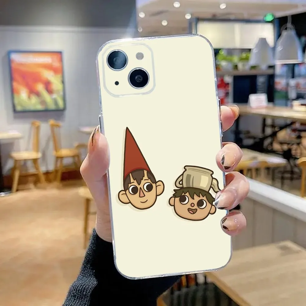 حافظة هاتف كارتونية O-Over the G-Garden W-Wall لهاتف iPhone 16,15,14,13,12,11Plus,Pro,Max,XR,XS,X,7,8 Plus,SE,Mini شفافة ناعمة