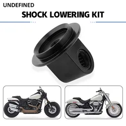 Shock Lowering Kit Fits For Harley M8 Softail Models Low Rider S FXBR FXLRS FLHC FLFBS FXFBS With Remote Pre-load Adjuster Black