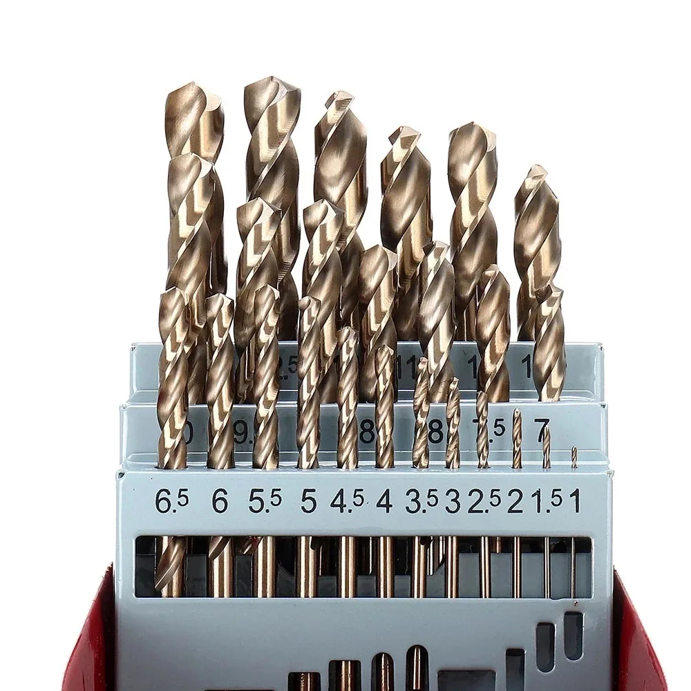 M35 Cobalt 5% High Hardness Straight Shank Twist Drill Bit Power Tools Accessories For Metal Stainless Steel Drilling Hole