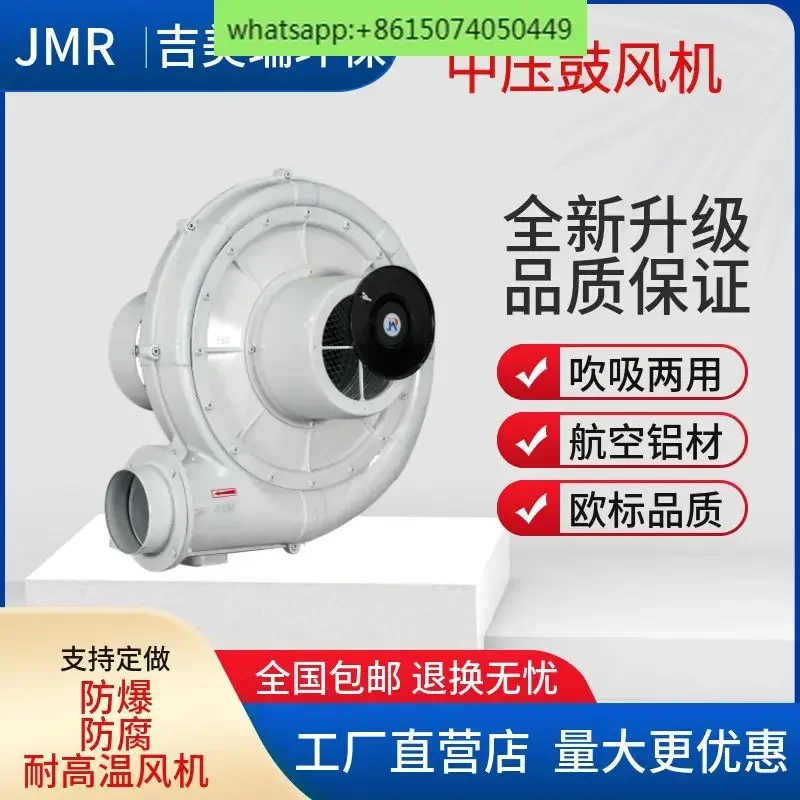 

CX-125A medium pressure fan 2.2KW transparent pump type medium pressure air supply blower, boiler air supply blower
