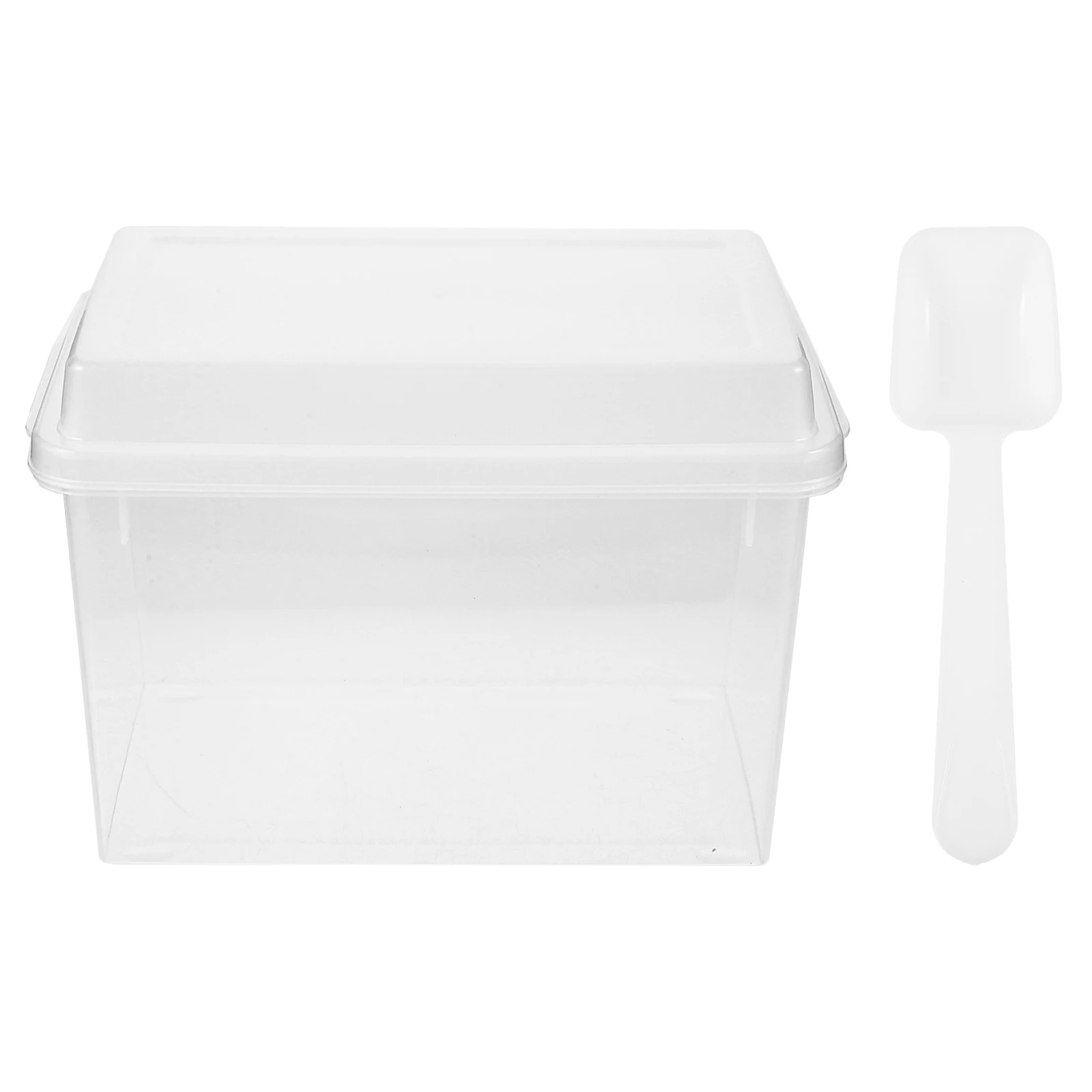 

1 set Airtight Sugar Container Pp Material Food Storage Jar Beans Grains Cereal Seal Keeper Spoon Lid Large Capacity Transparent