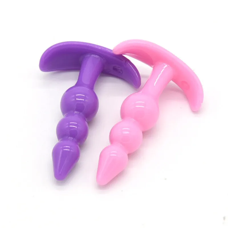 Anal Plug Small Anal Beads Stimulator Butt Plug G-spot Prostate Massager Silicone Adult Sex Toys Erotic Products for Woman Men